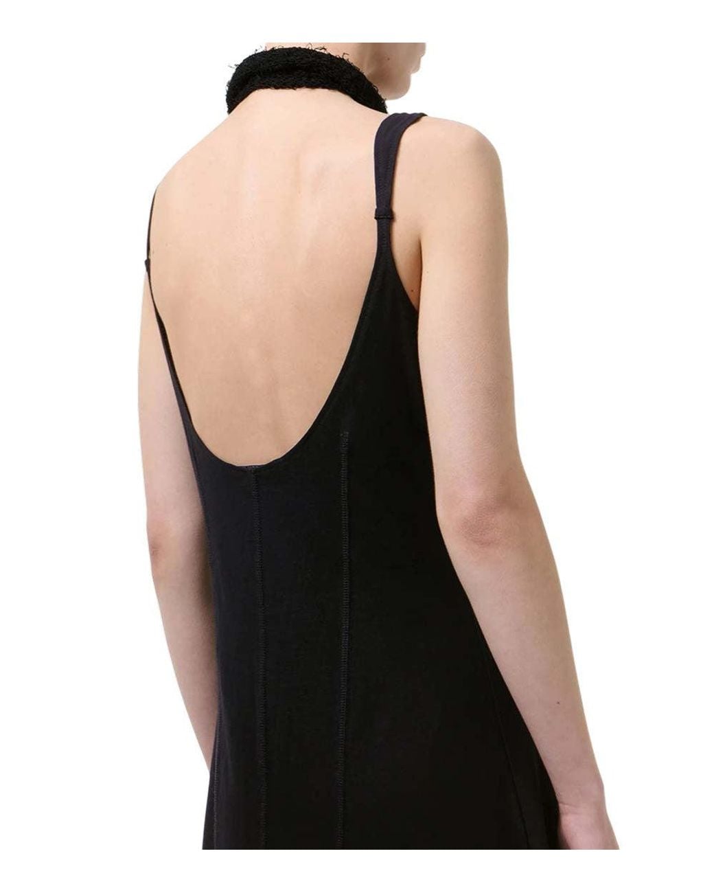 Our Legacy Black Round Neck Midi Dress