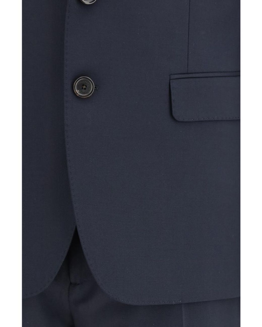 DSquared² Blue Single-Breasted Wool-Blend Suit for men
