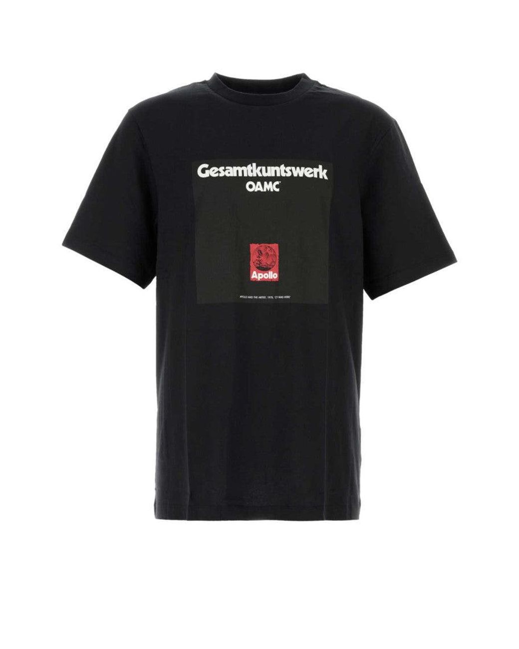 OAMC Black Cotton T-Shirt for men