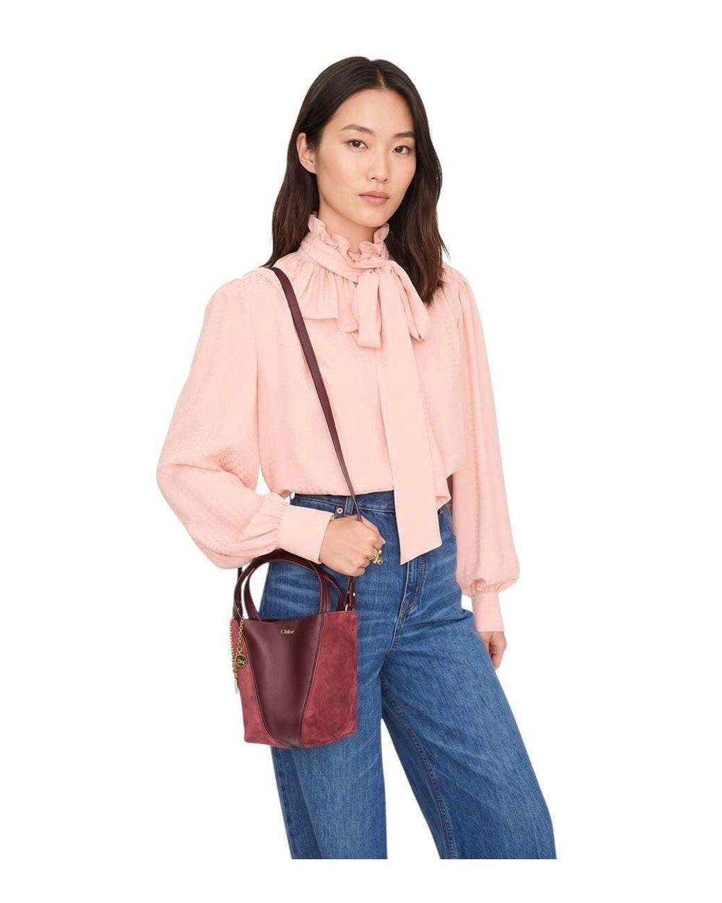Chloé Red Spin Small Tote