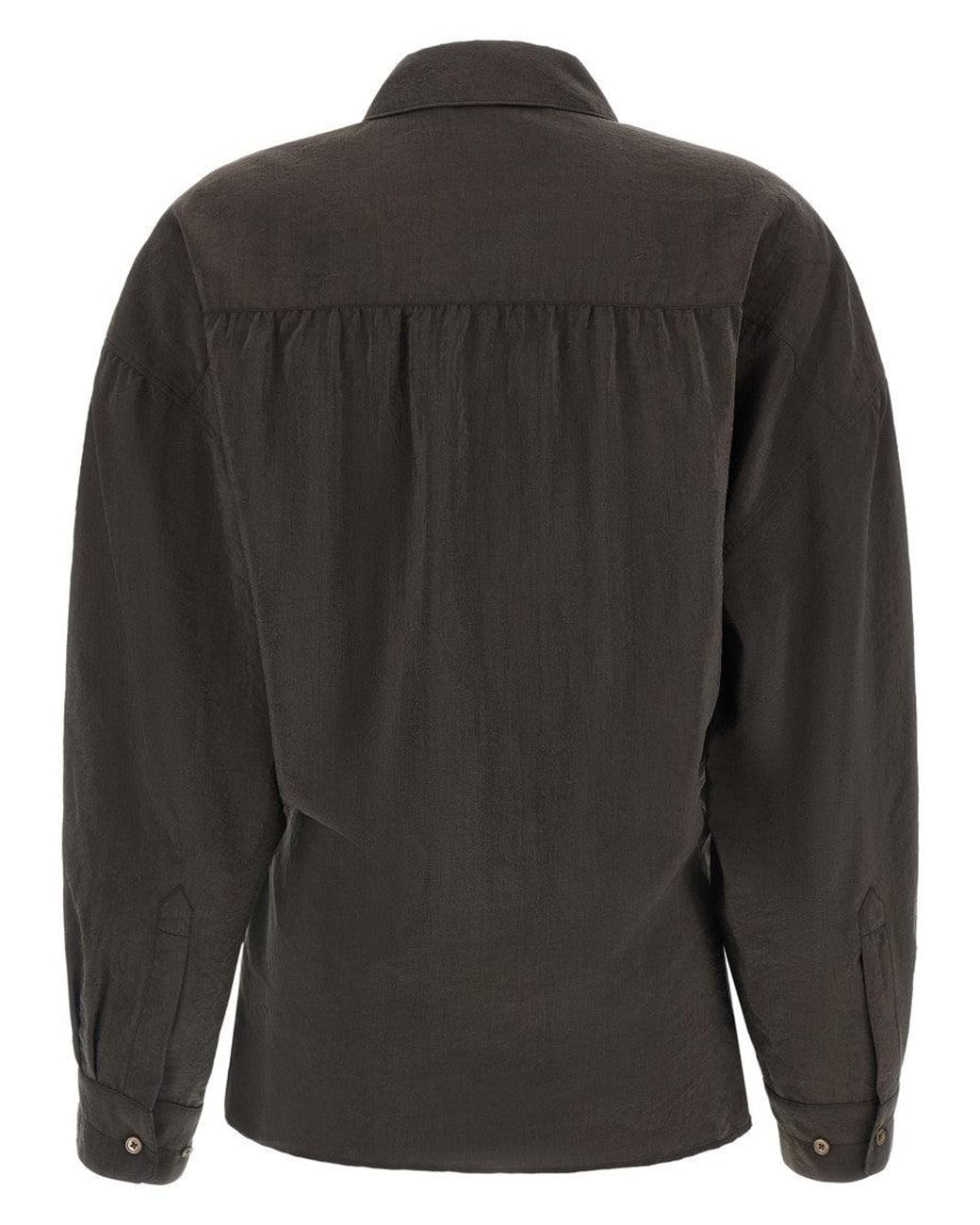 Lemaire Black Relaxed Twisted Shirt