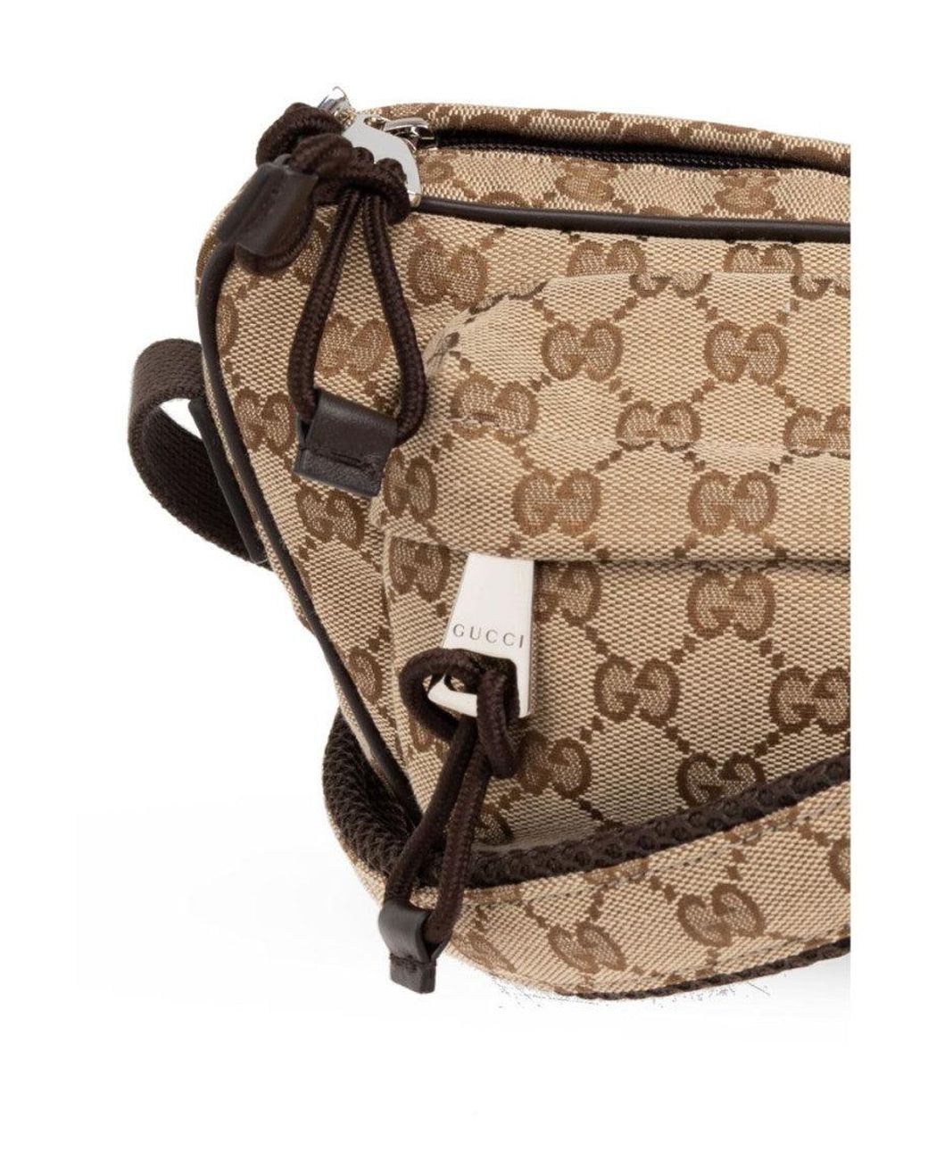 Gucci Gray Belt Bag With Logo for men