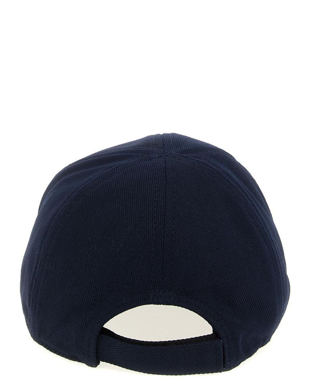 Prada Blue Logo Embroidery Baseball Hat for men