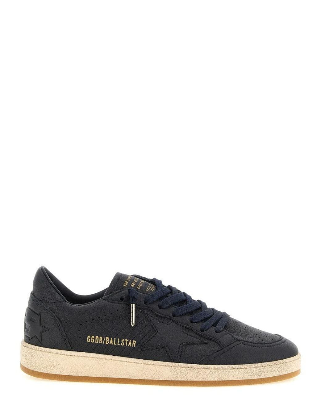 Golden Goose Deluxe Brand Blue Solid Ball Star Sneakers for men