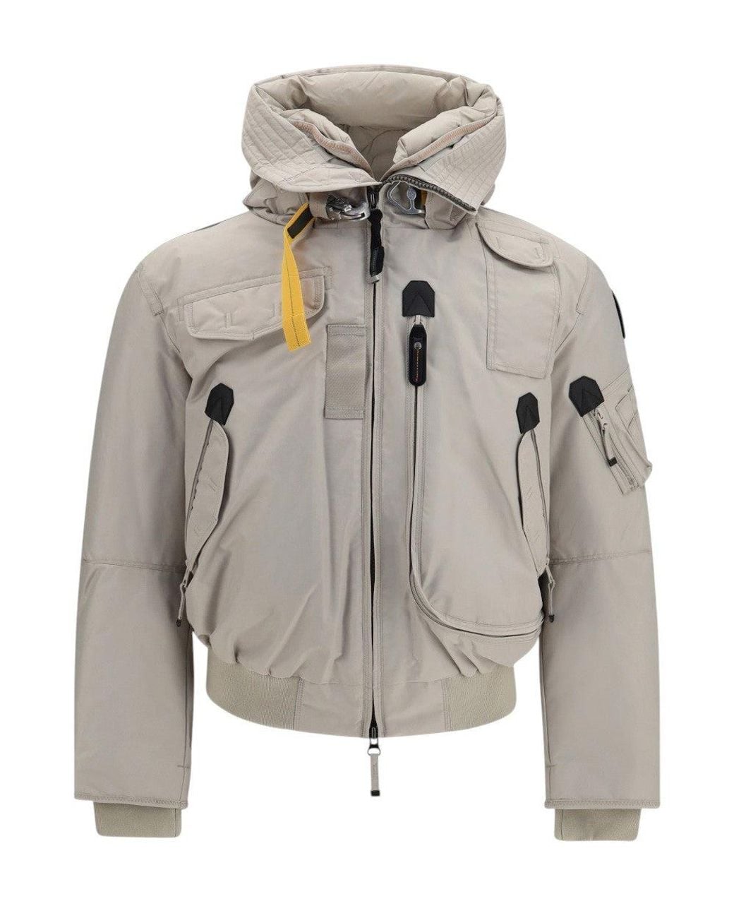 Parajumpers Gray Hooded Bomber Jacket for men