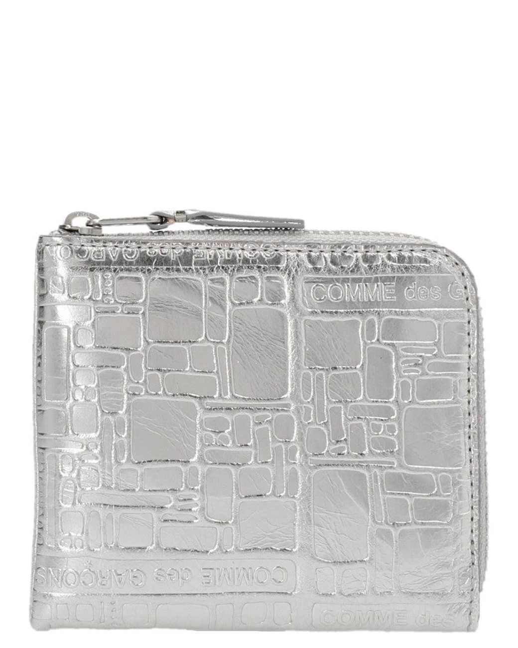 Comme des Garçons Gray 'Embossed Logotype' Wallet for men