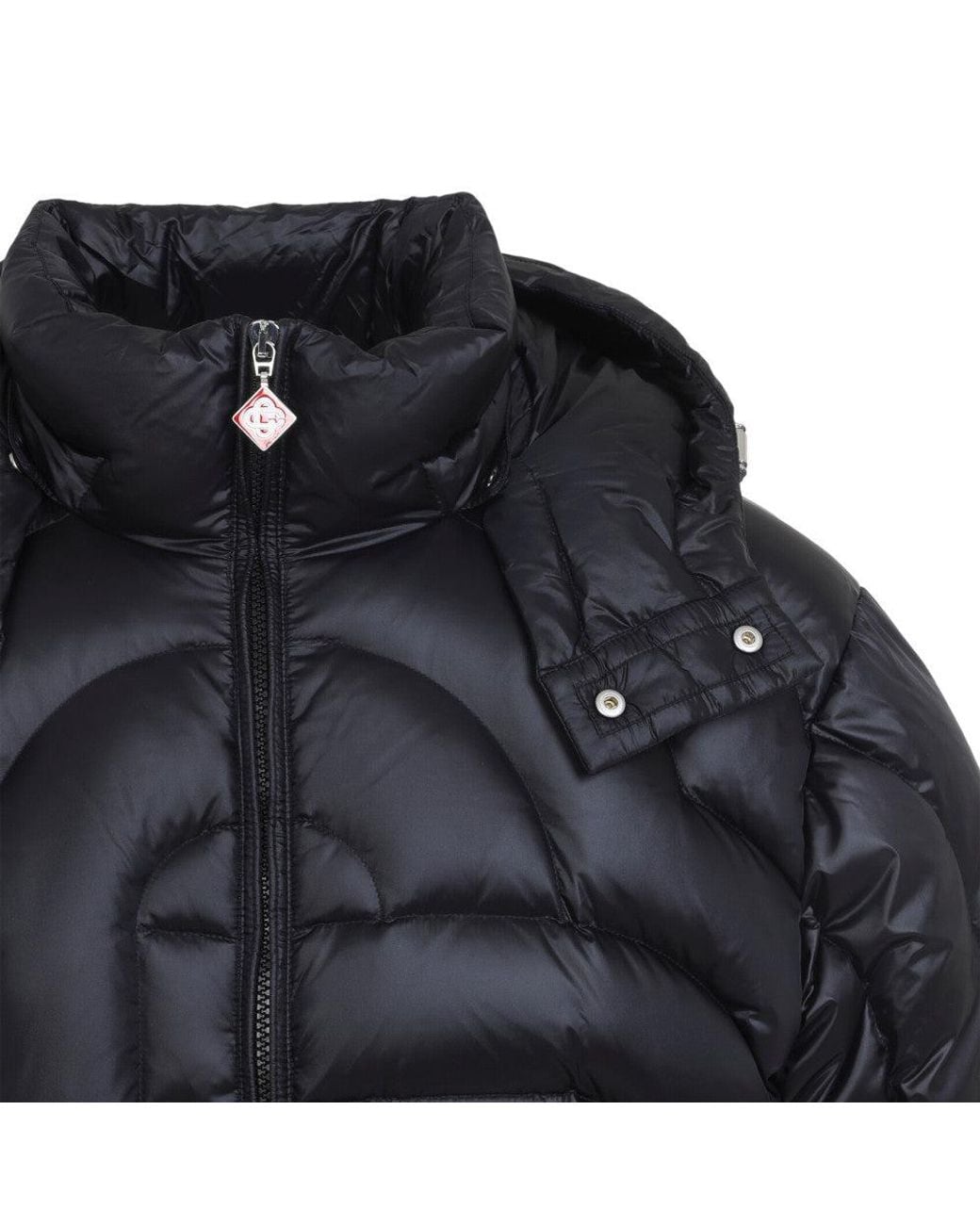 Casablanca Black Quilted Hood Jacket for men