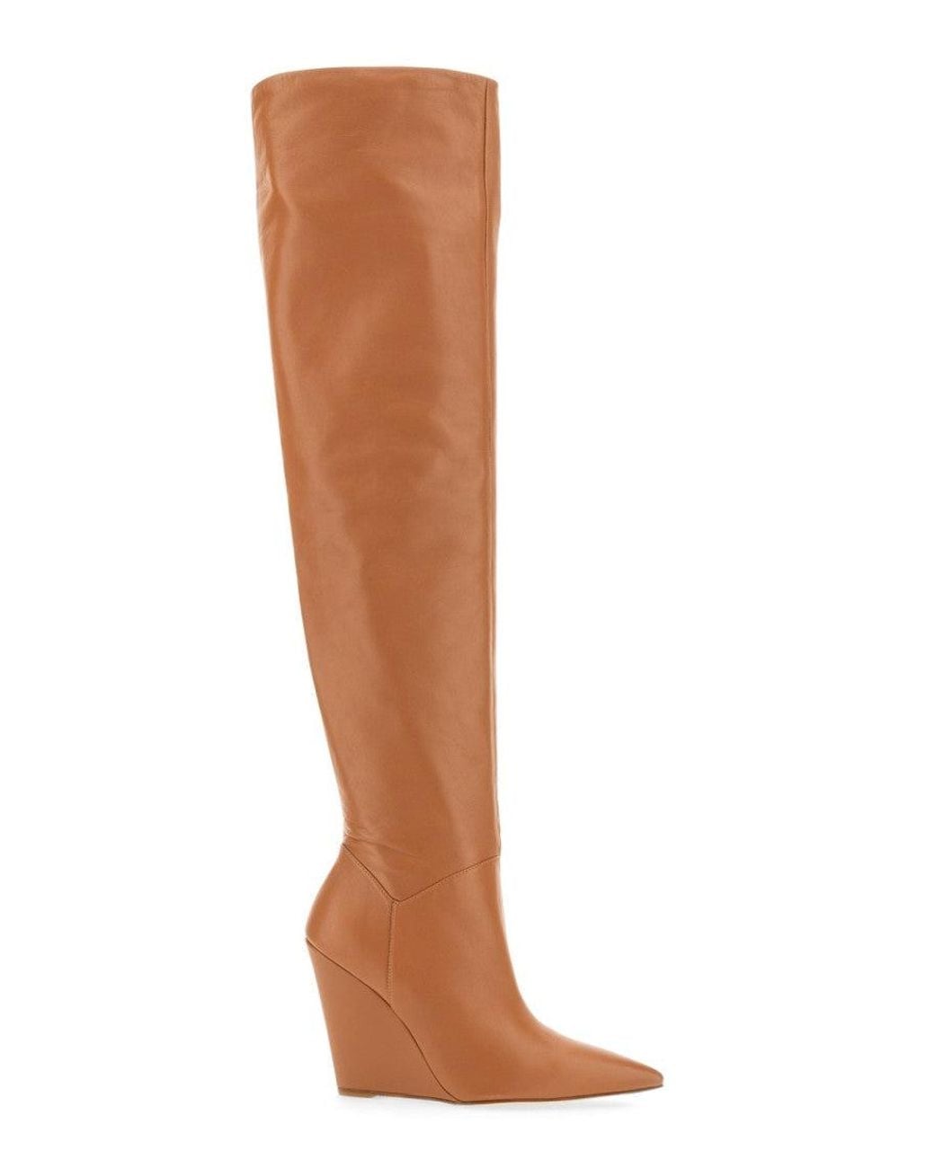 Stuart Weitzman Brown Light Solid Boots
