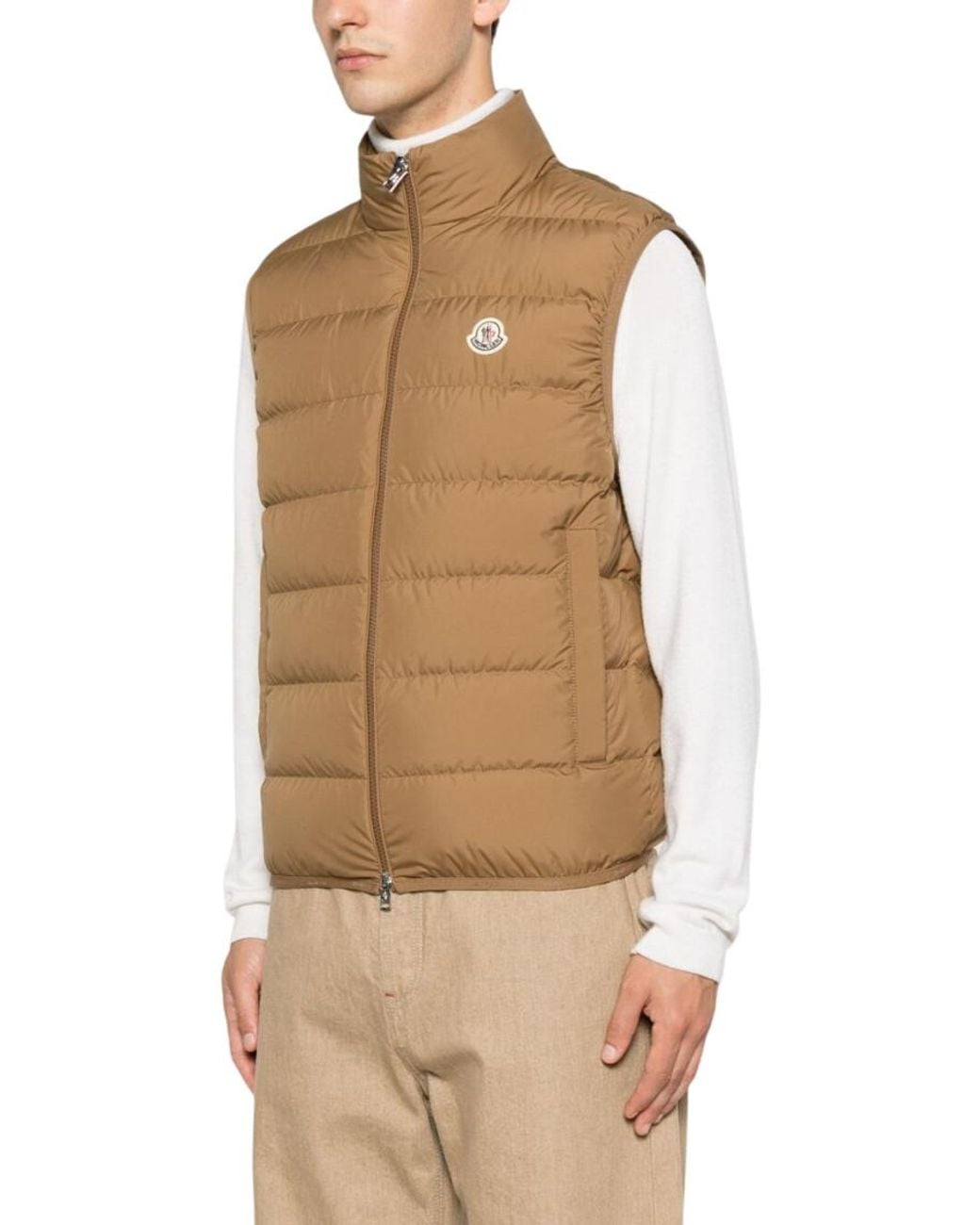 Moncler Natural Logo Sleeveless Jacket for men