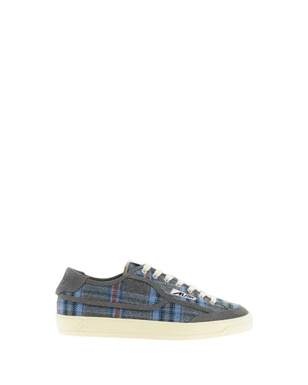 Autry Blue Checks Super Vintage Sneakers for men