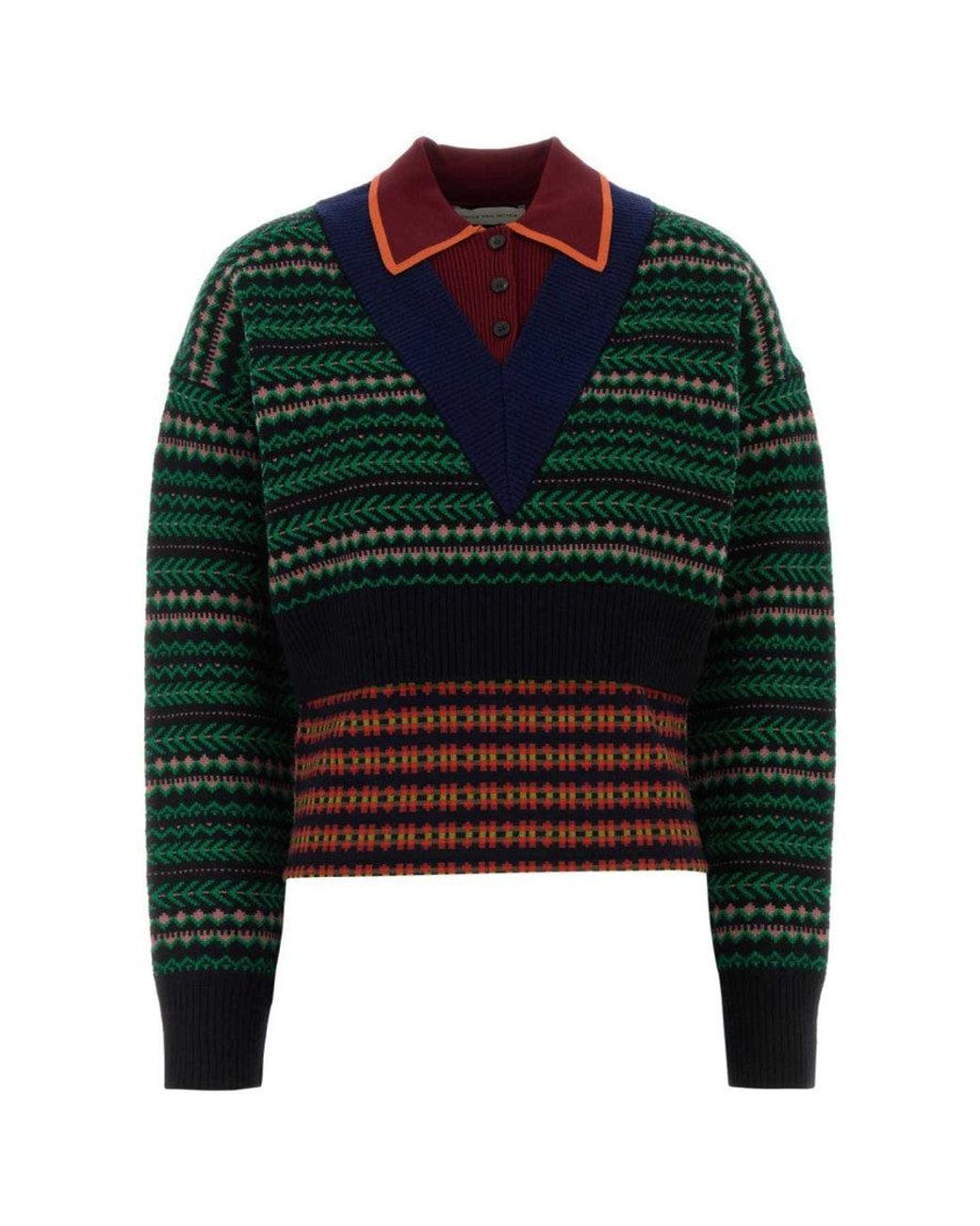 Dries Van Noten Black Geometric Sweater