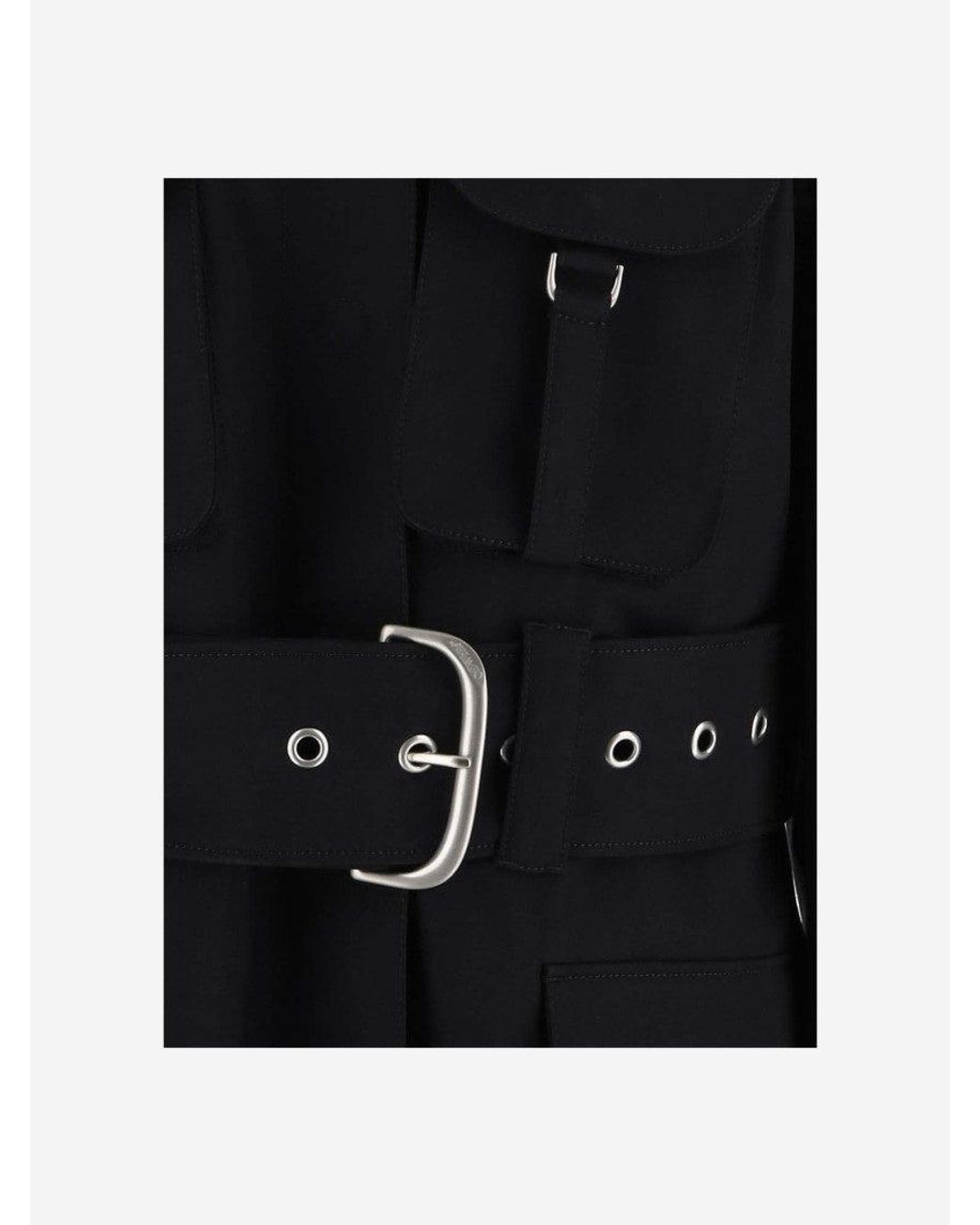 Off-White c/o Virgil Abloh Blue Adjustable Waist Belt Jacket