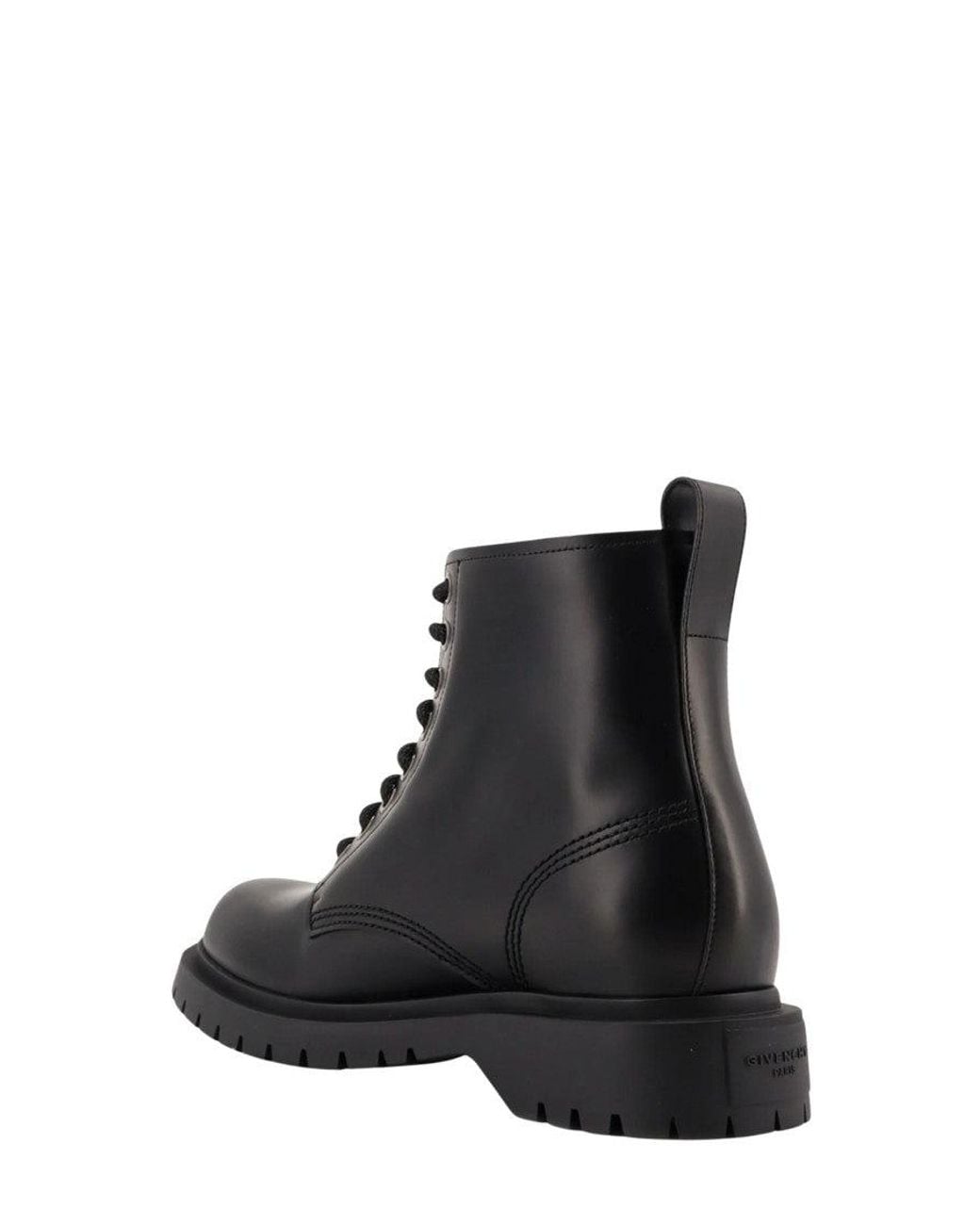 Givenchy Black Leather Boots for men