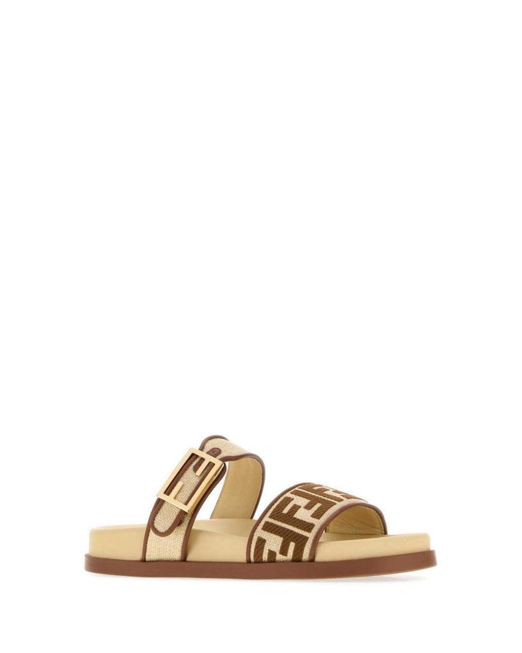 Fendi Multicolor Logo Feel Slides