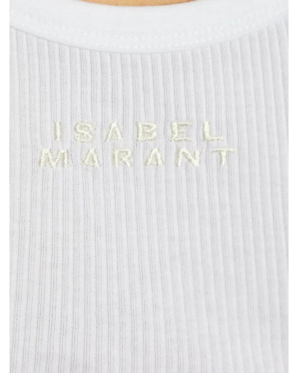 Isabel Marant White Cotton Tank Top