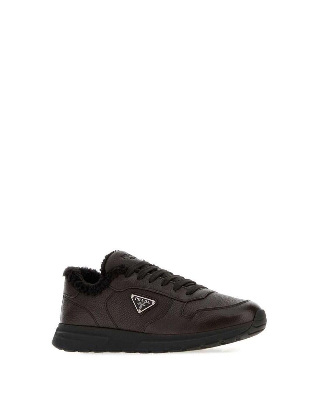 Prada Black Logo Sneakers for men