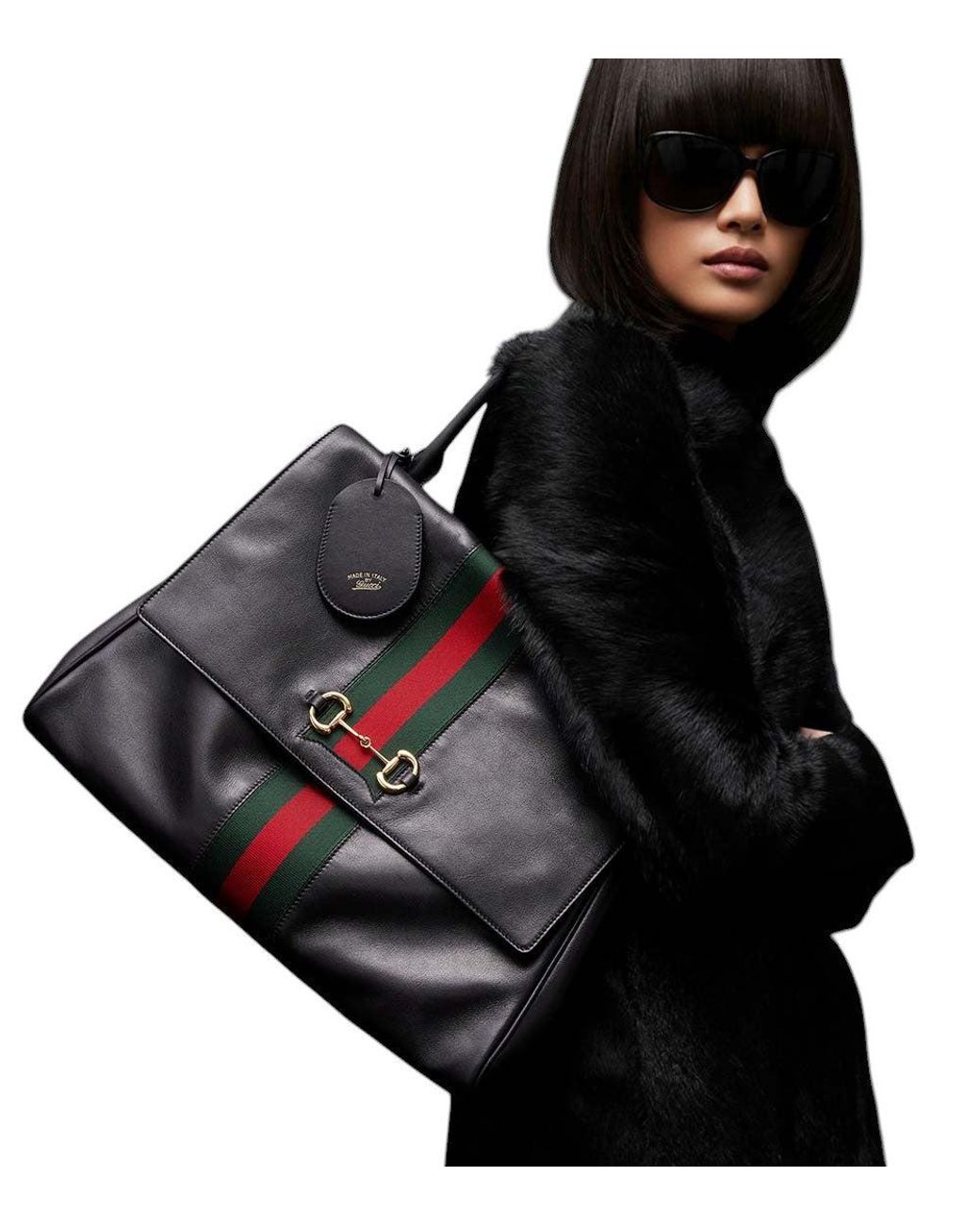 Gucci Black Paparazzo Large Shoulder Bag