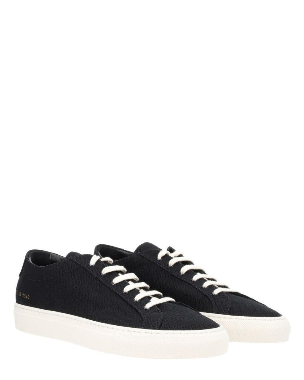 Common Projects Black Solid Achilles Sneakers for men