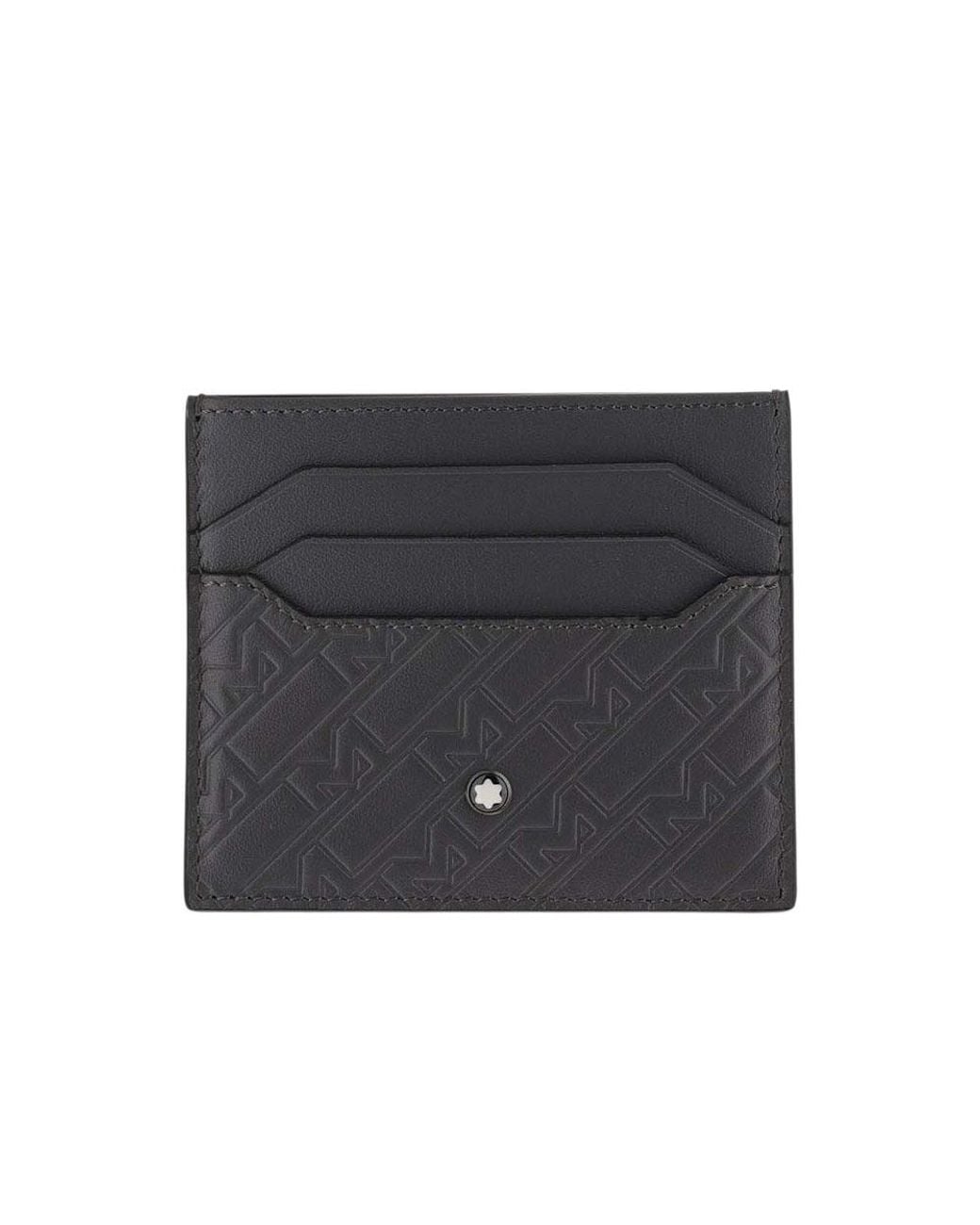 Montblanc Black Dark 6 Compartment Card Holder for men