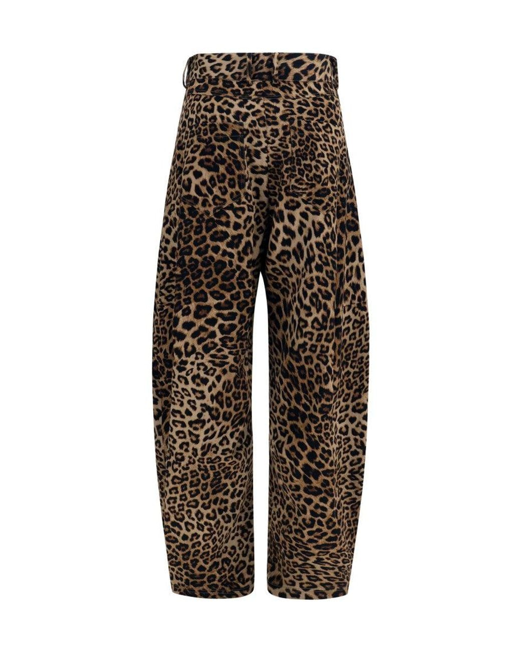 Ella Brown Animal Print Pants