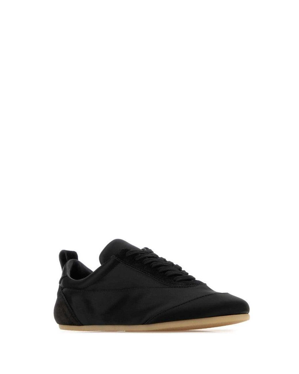 Jil Sander Black Suede Sneakers