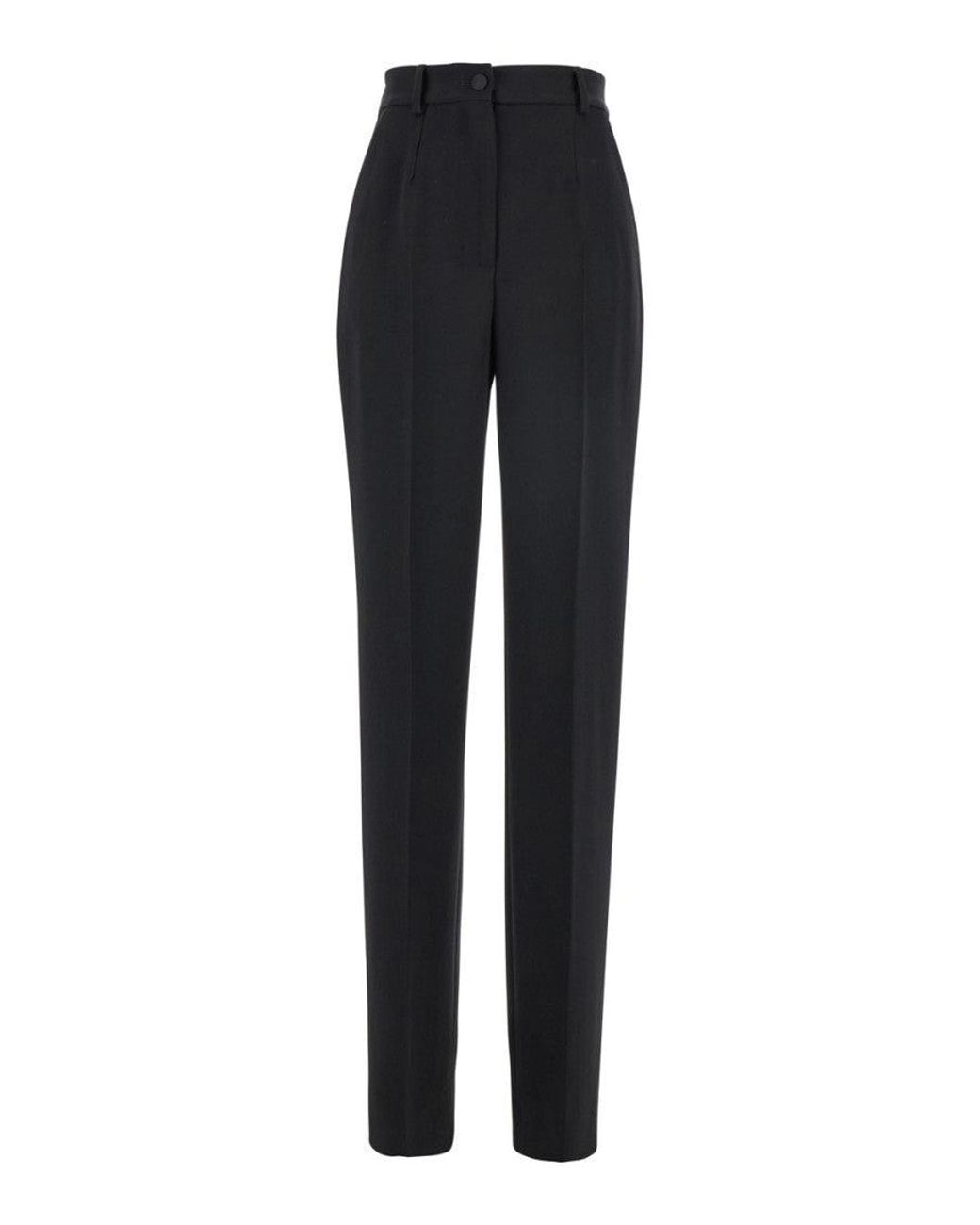Dolce & Gabbana Blue Regular Flat Front Pants