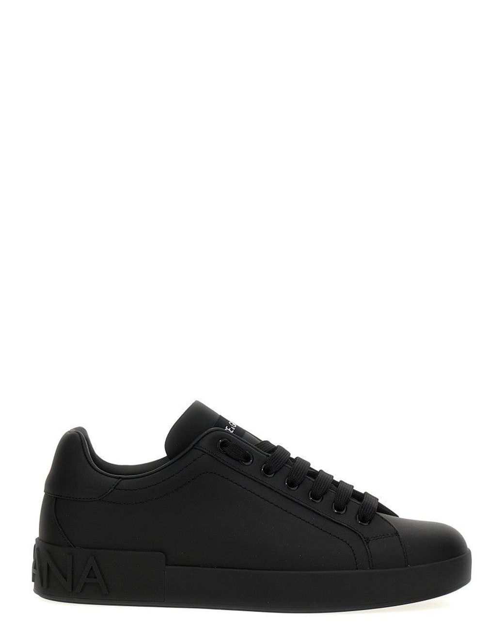 Dolce & Gabbana Black Dolce & Gabbana Portofino Sneaker for men