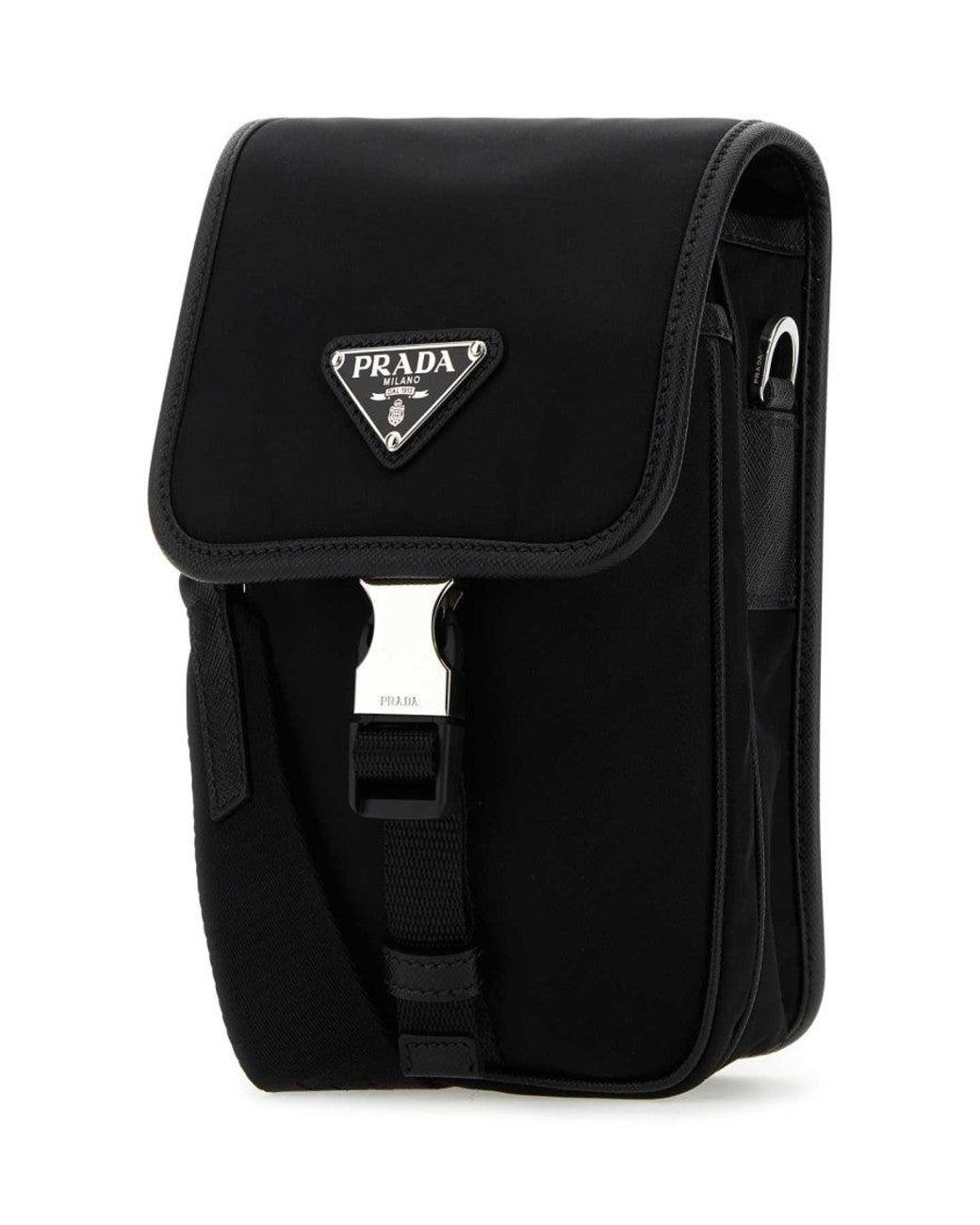 Prada Black Nylon Crossbody Bag for men