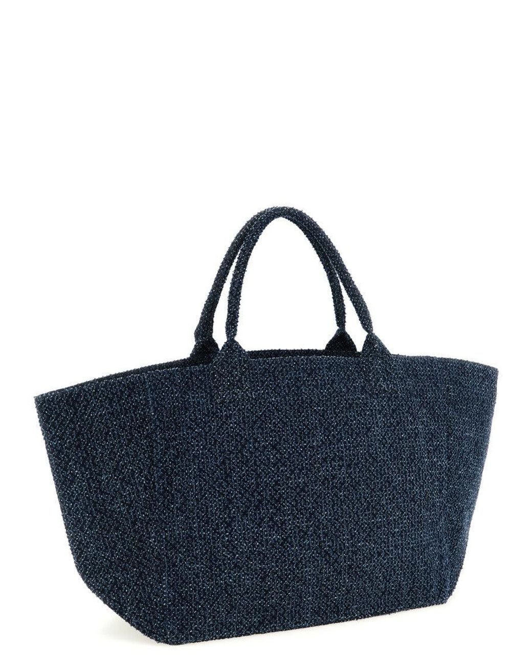 Ganni Blue Tote Bag