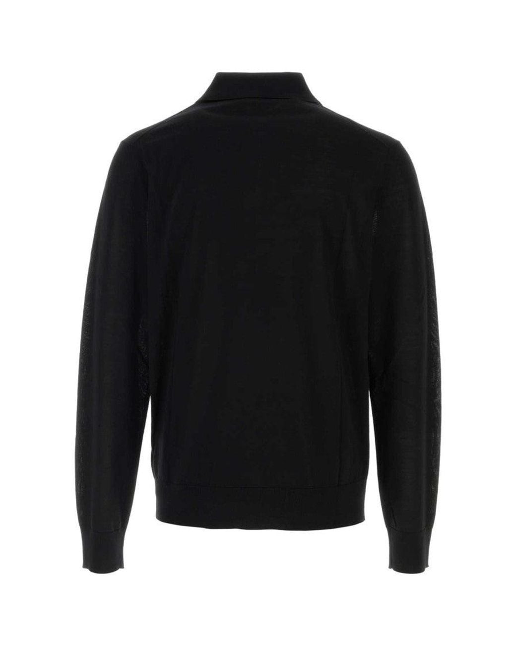 DSquared² Black Logo Polo Sweater for men