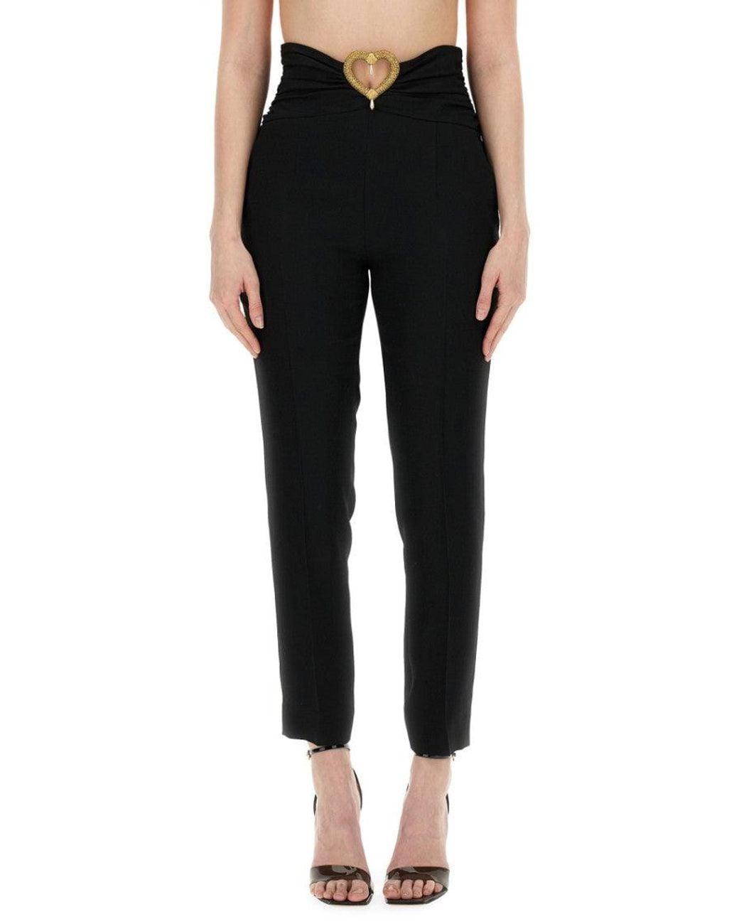 Moschino Black Slim Flat Front Pant