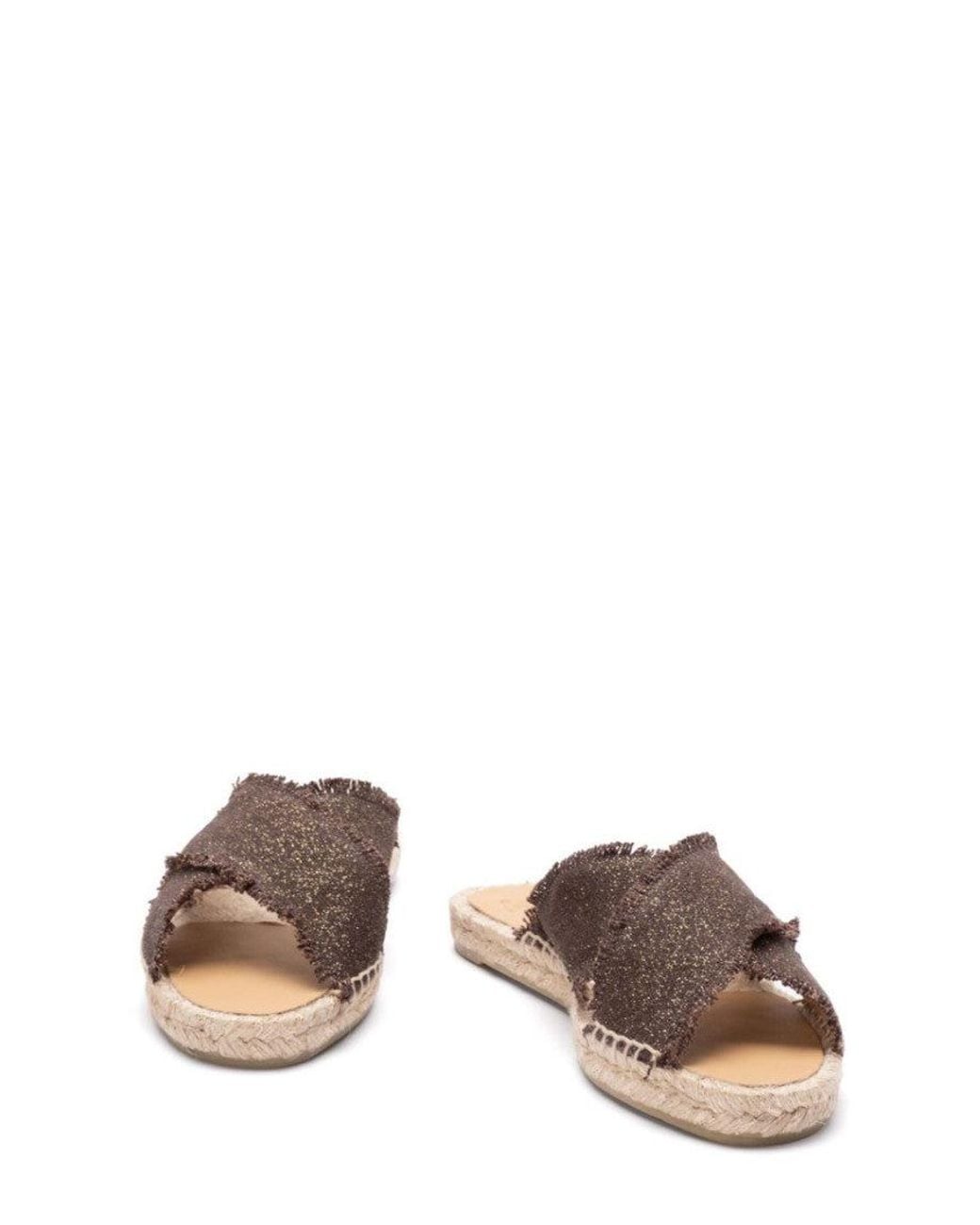Castaner Brown Textured Palmera Espadrilles