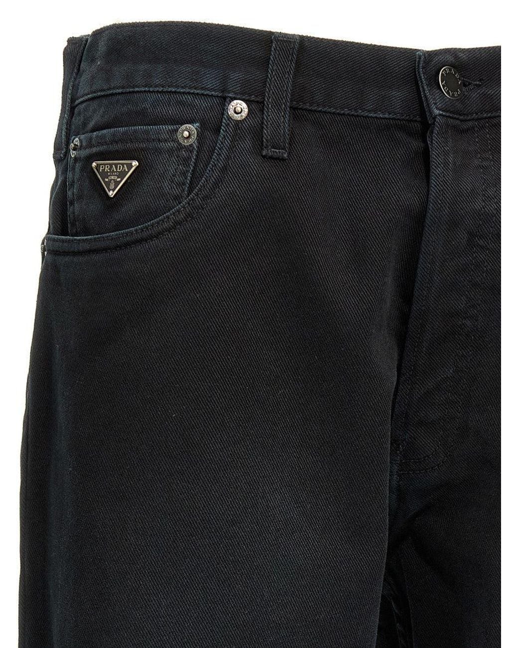 Prada Black Strap Jeans for men