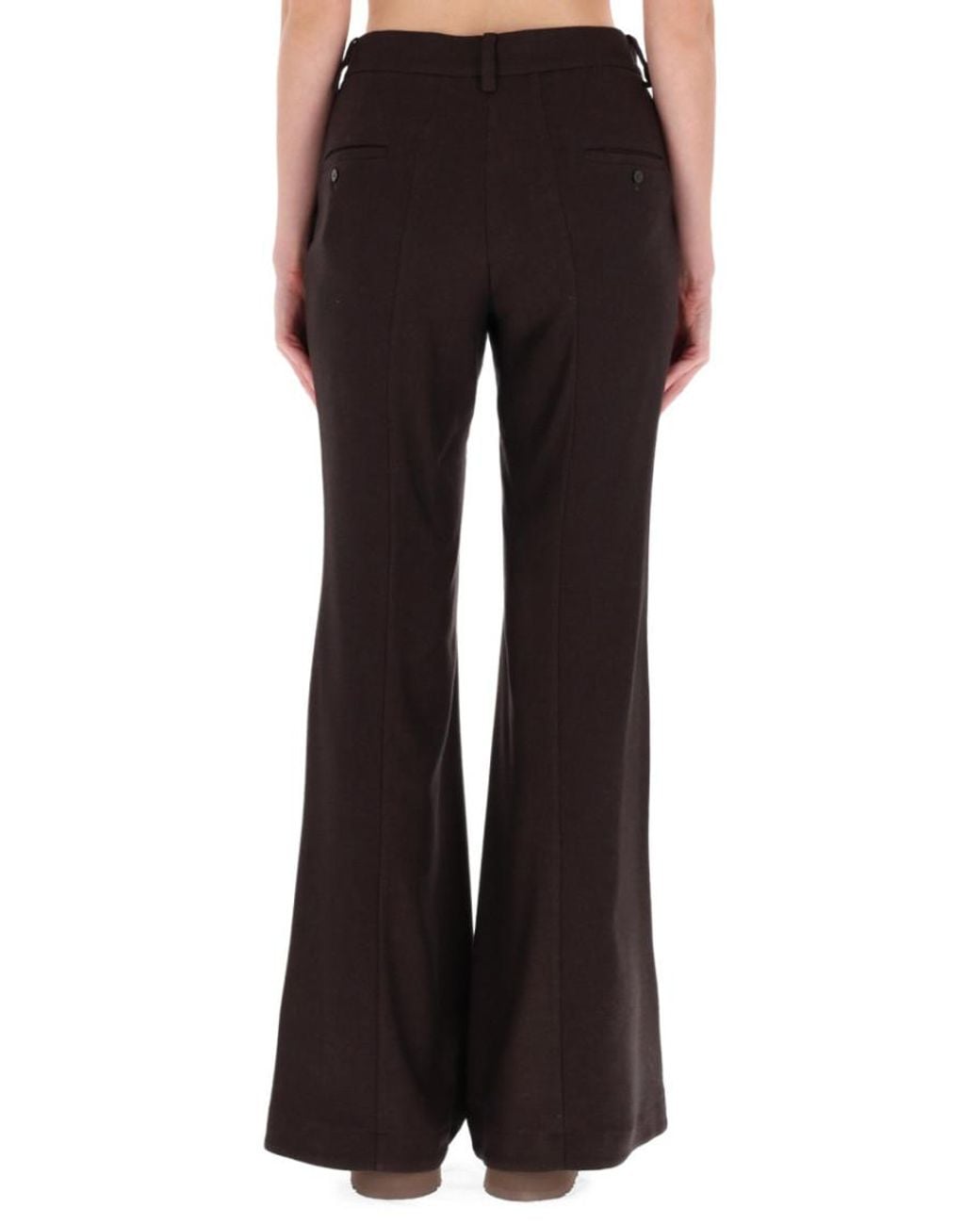 Alysi Black Flared Pant