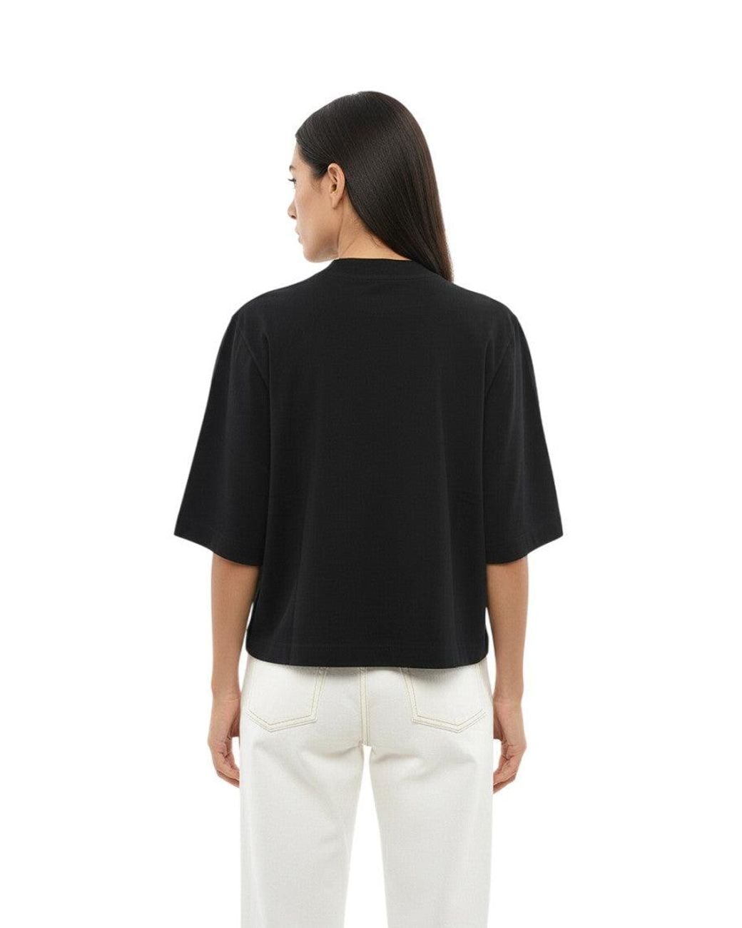 Palm Angels Black Logo Crew Neck T-Shirt
