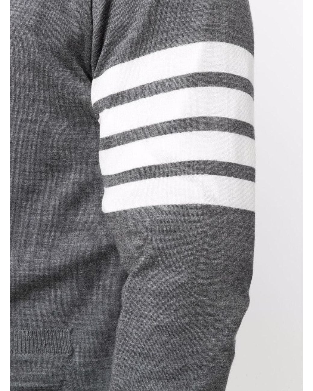 Thom Browne Gray Wool Cardigan for men