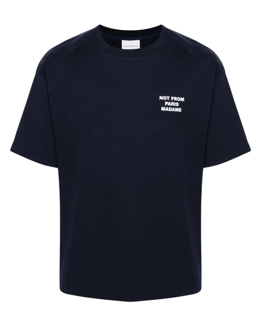 Drole de Monsieur Blue Crew Neck T-Shirt for men
