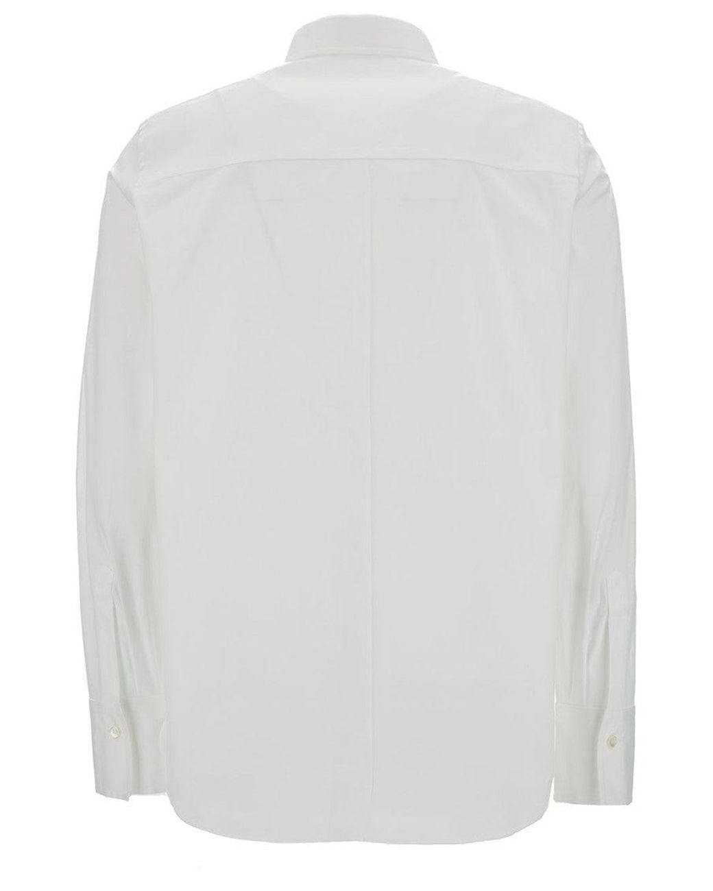 Brunello Cucinelli White Regular Solid Shirt