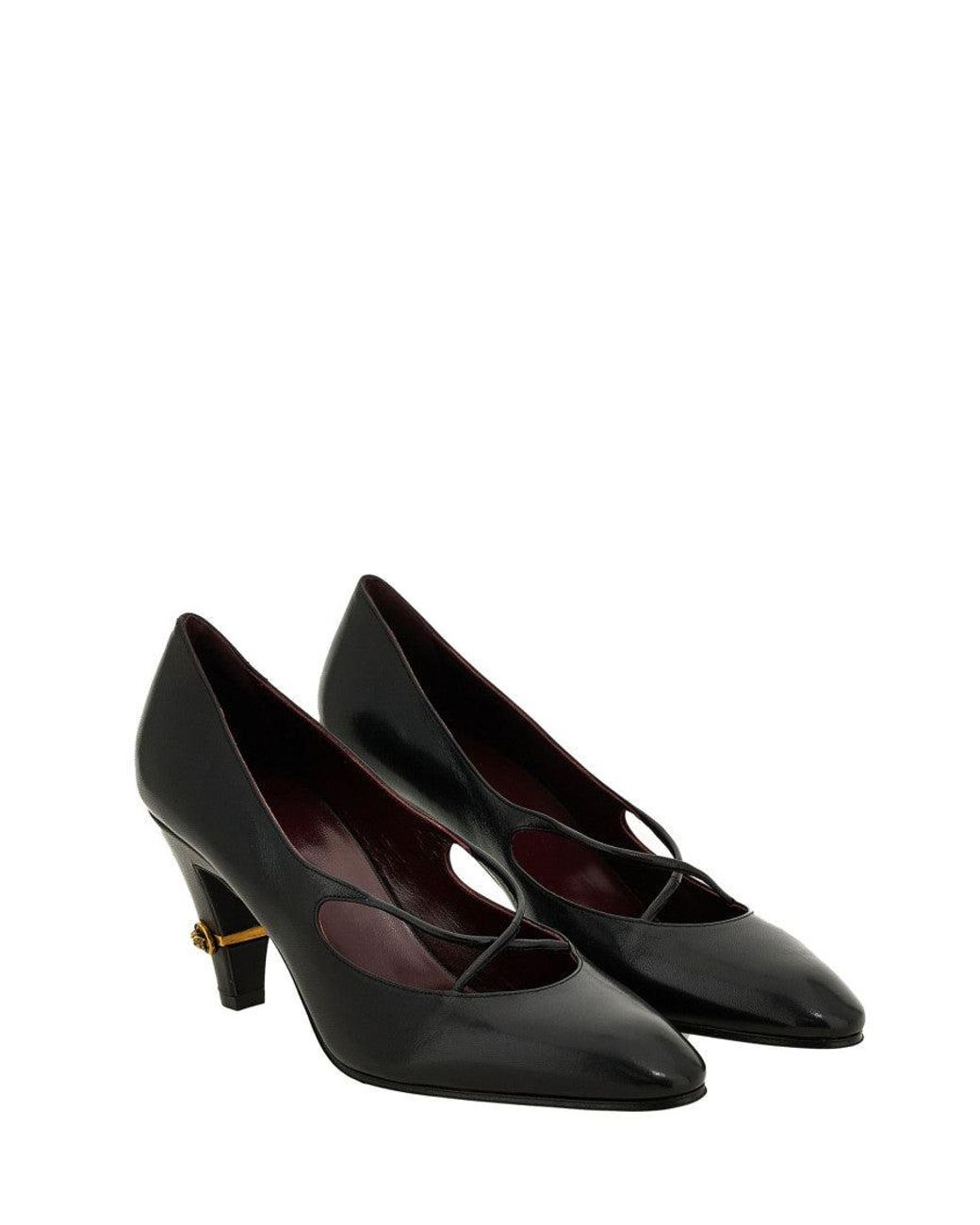Versace Black Stylish High Heel Shoes For