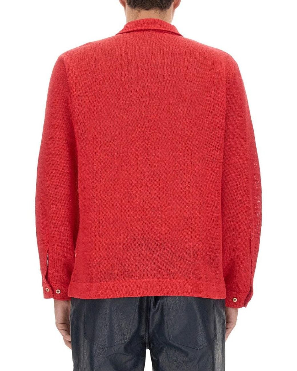 Séfr Red Regular Solid Shirt for men