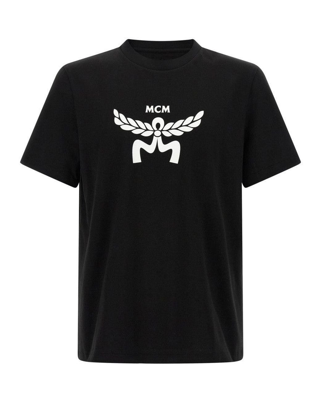 MCM Black Logo Print T-Shirt