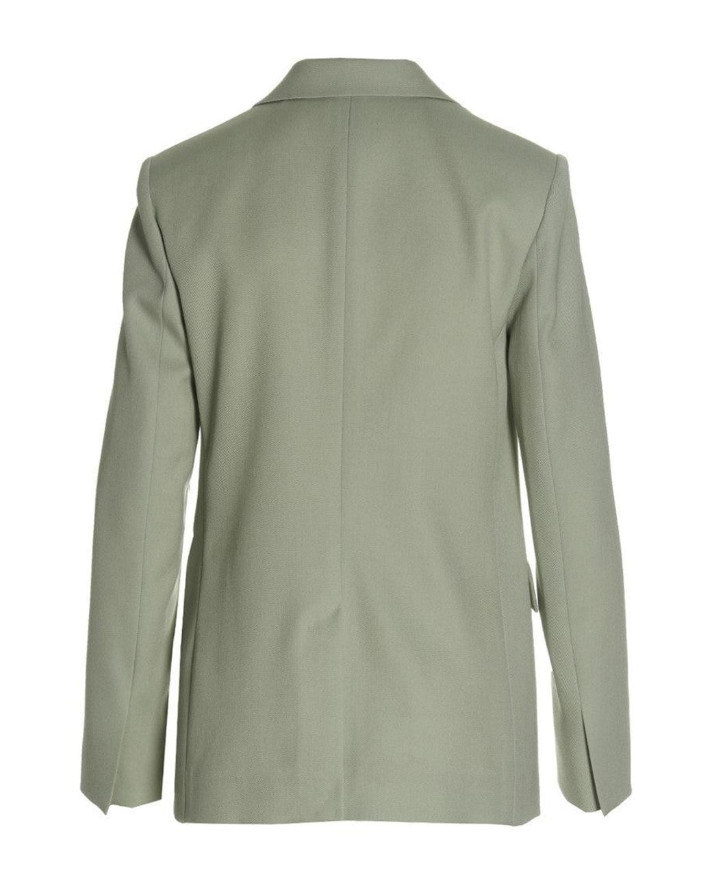 Lanvin Green Wool Single Breast Blazer Jacket