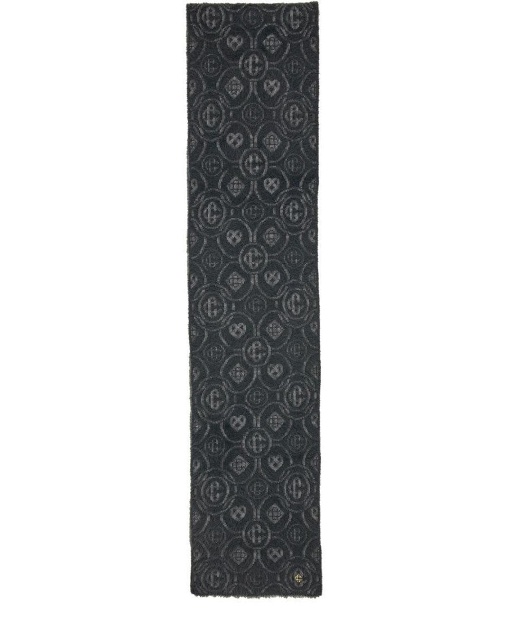 Casablanca Gray Monogram Scarf for men