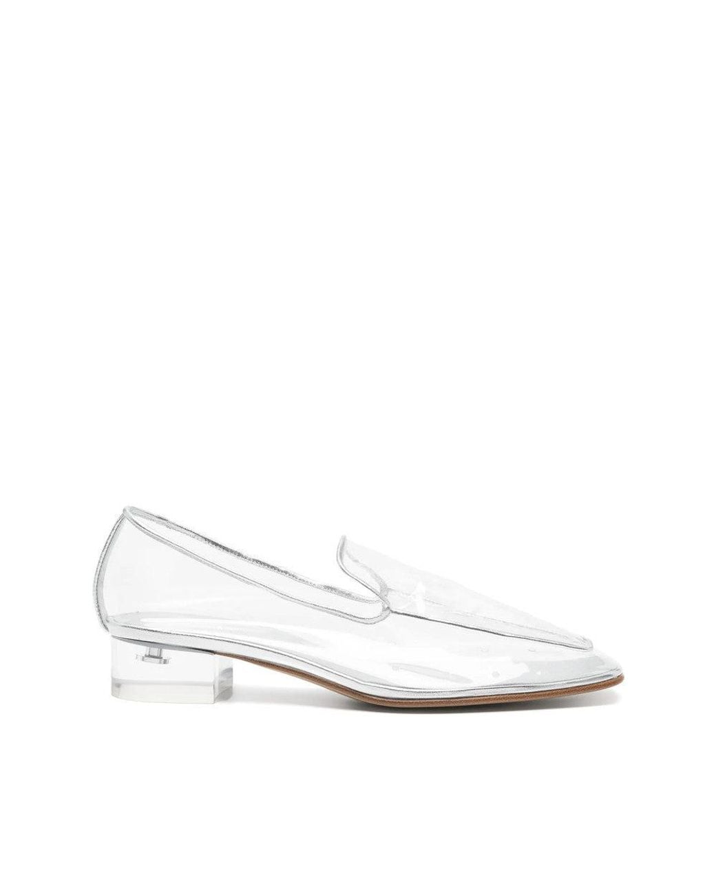 Herbert Levine White The Air Transparent Loafers