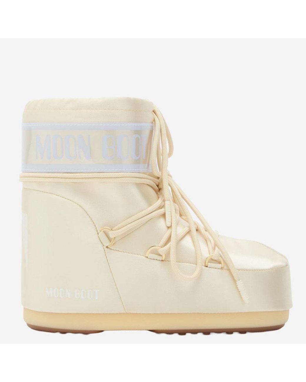 Moon Boot White Off Logo Boots for men