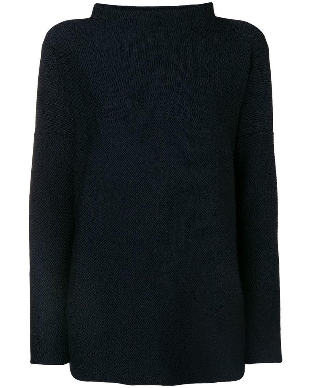 Daniela Gregis Black Wool Turtle-Neck Sweater