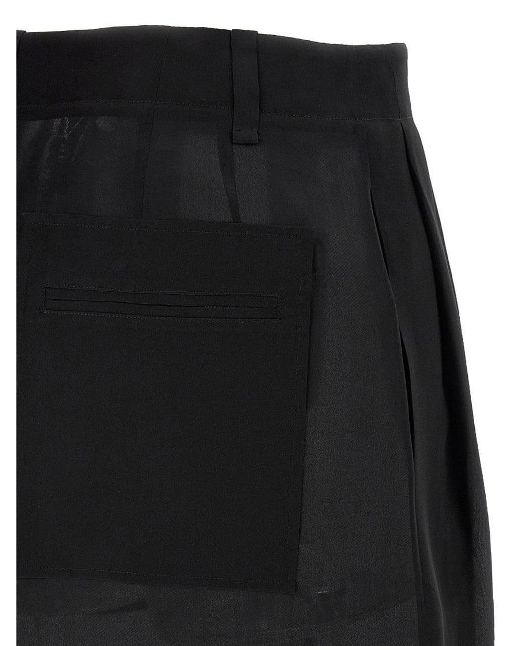 Khaite Black 'Lucian' Skirt