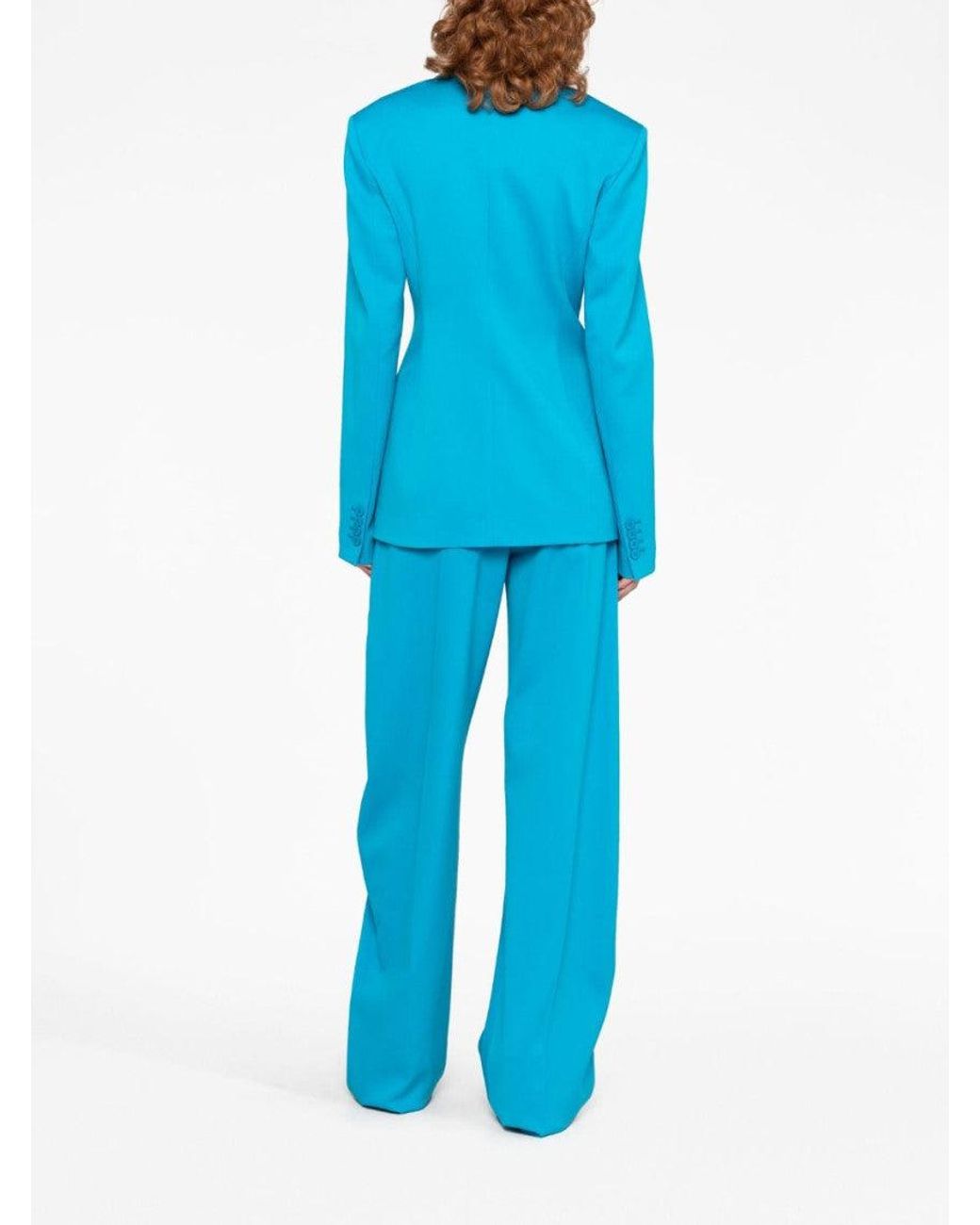 The Attico Blue Single Breasted Blazer