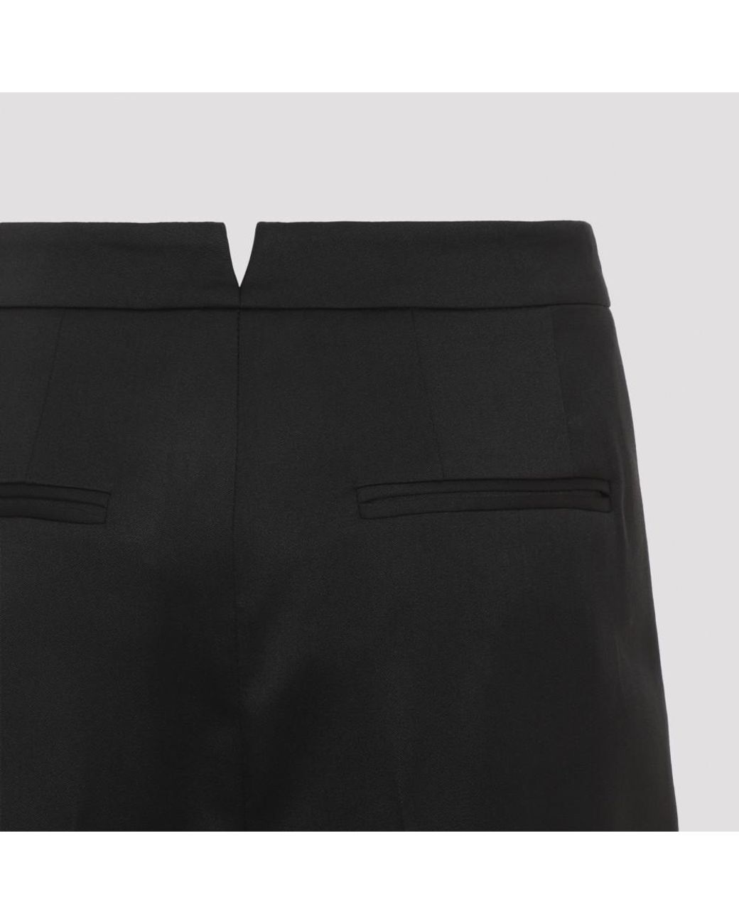 Givenchy Black Wool Pleated Trouses