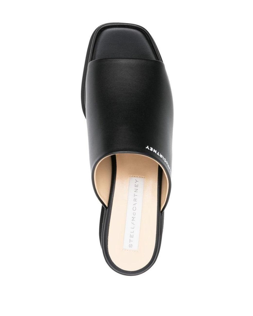 Stella McCartney Black Elyse Wedges